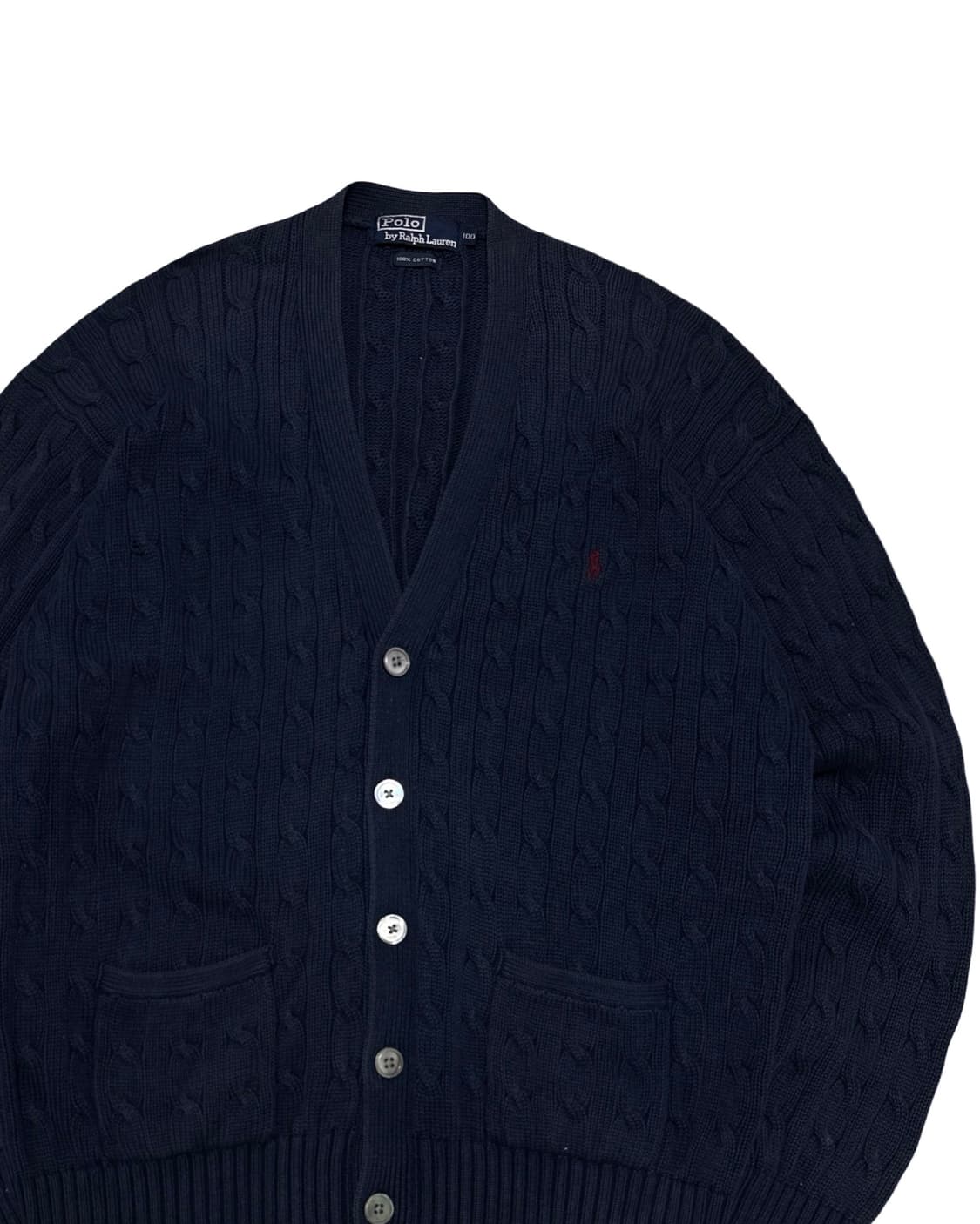 폴로 랄프로렌 네이비 꽈배기 가디건 상품이미지2