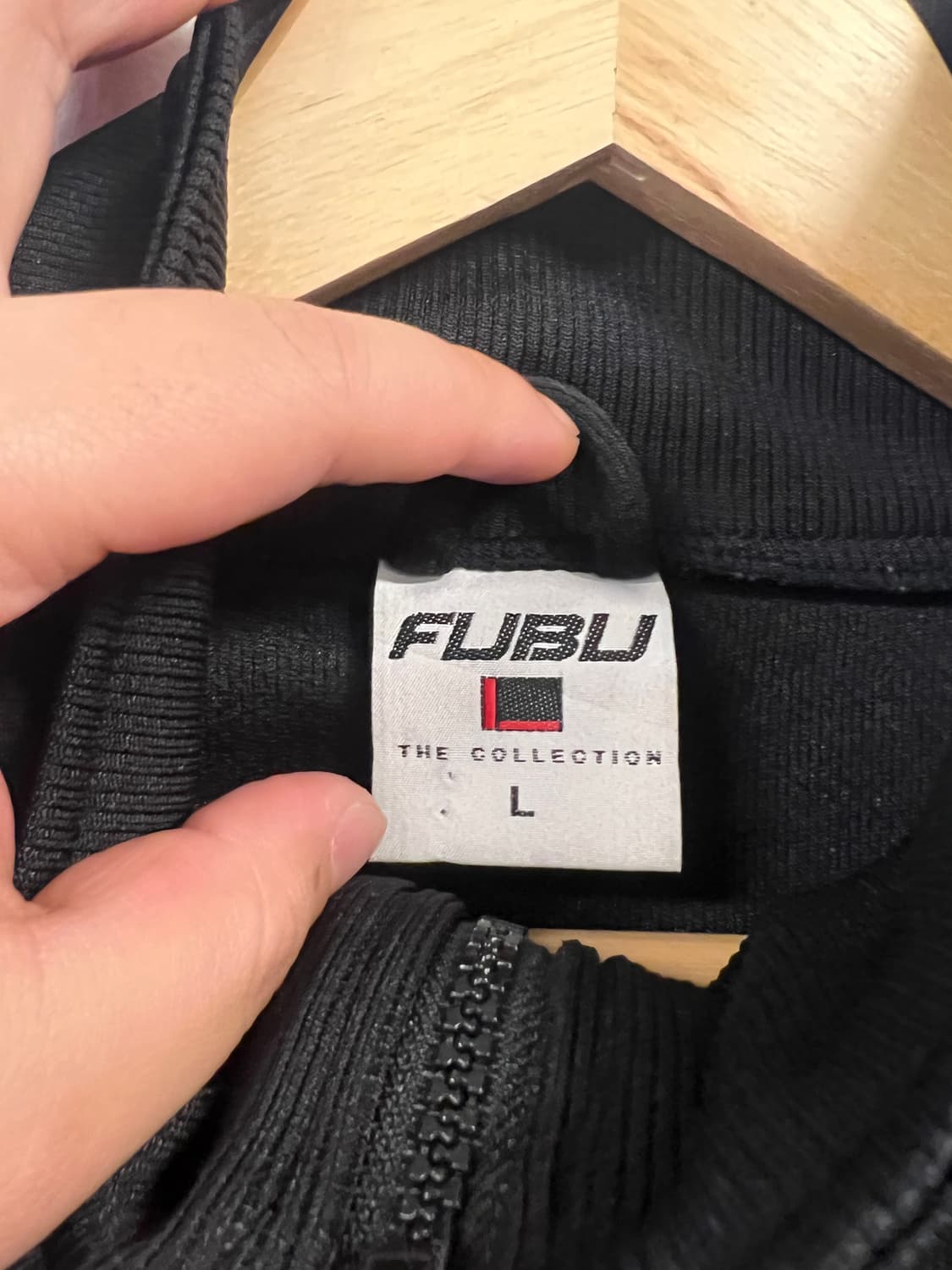 L) 푸부 FUBU 블랙 트랙 자켓 져지 O251 상품이미지2