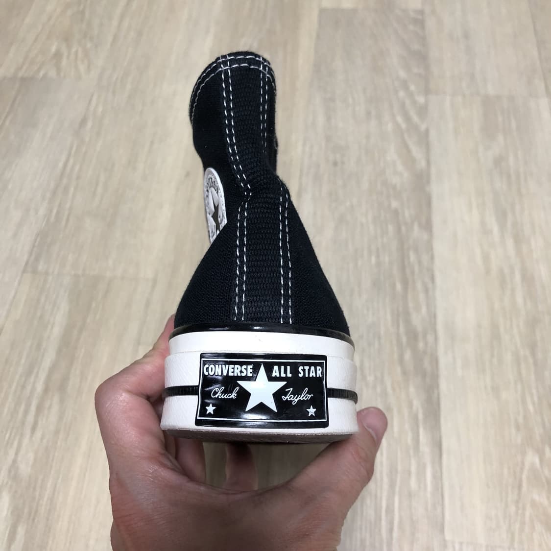 (230) 새상품 컨버스 CONVERSE 척 70 하이 블랙 레드 프레임 상품이미지7