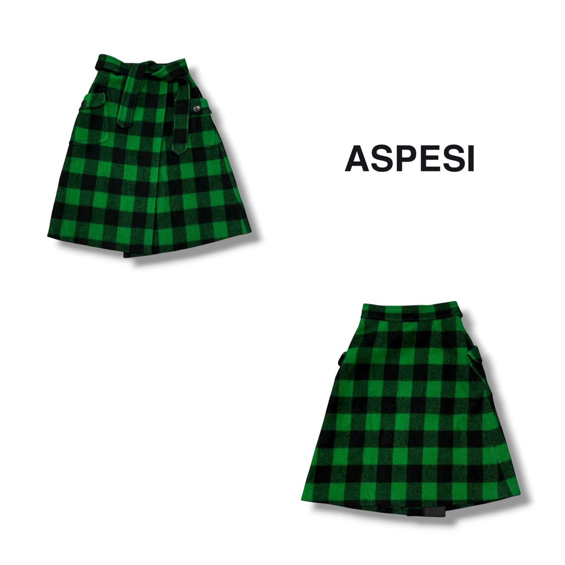  아스페시 체크 미디스커트 y14071 상품이미지1