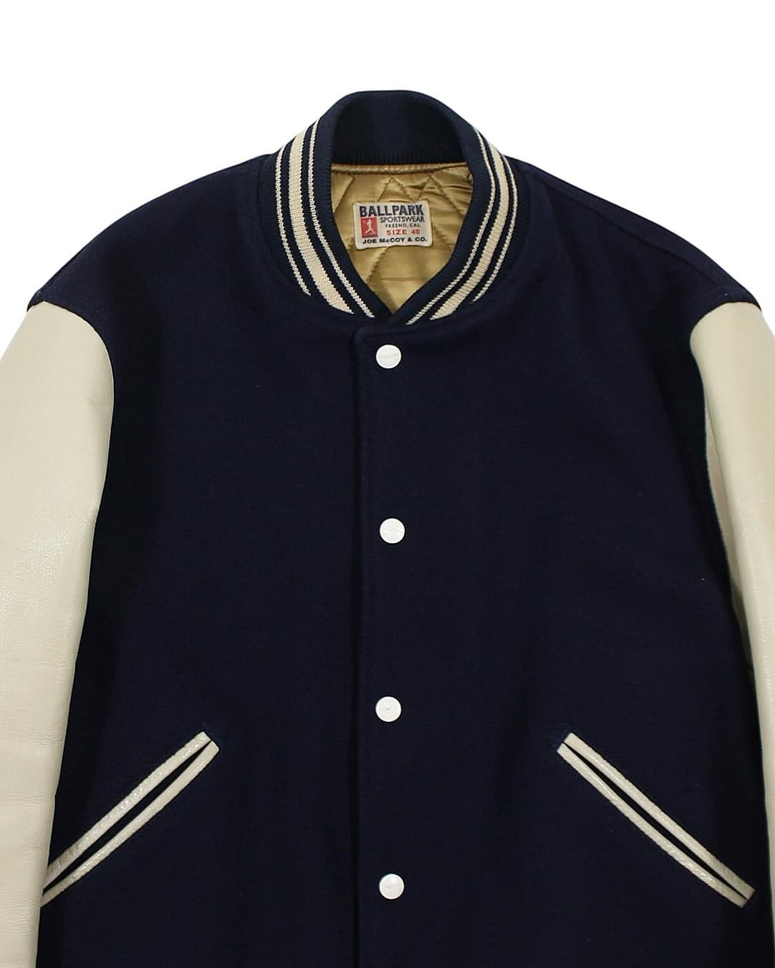 리얼맥코이 조맥코이 울 바시티 자켓 볼파크 상품이미지4