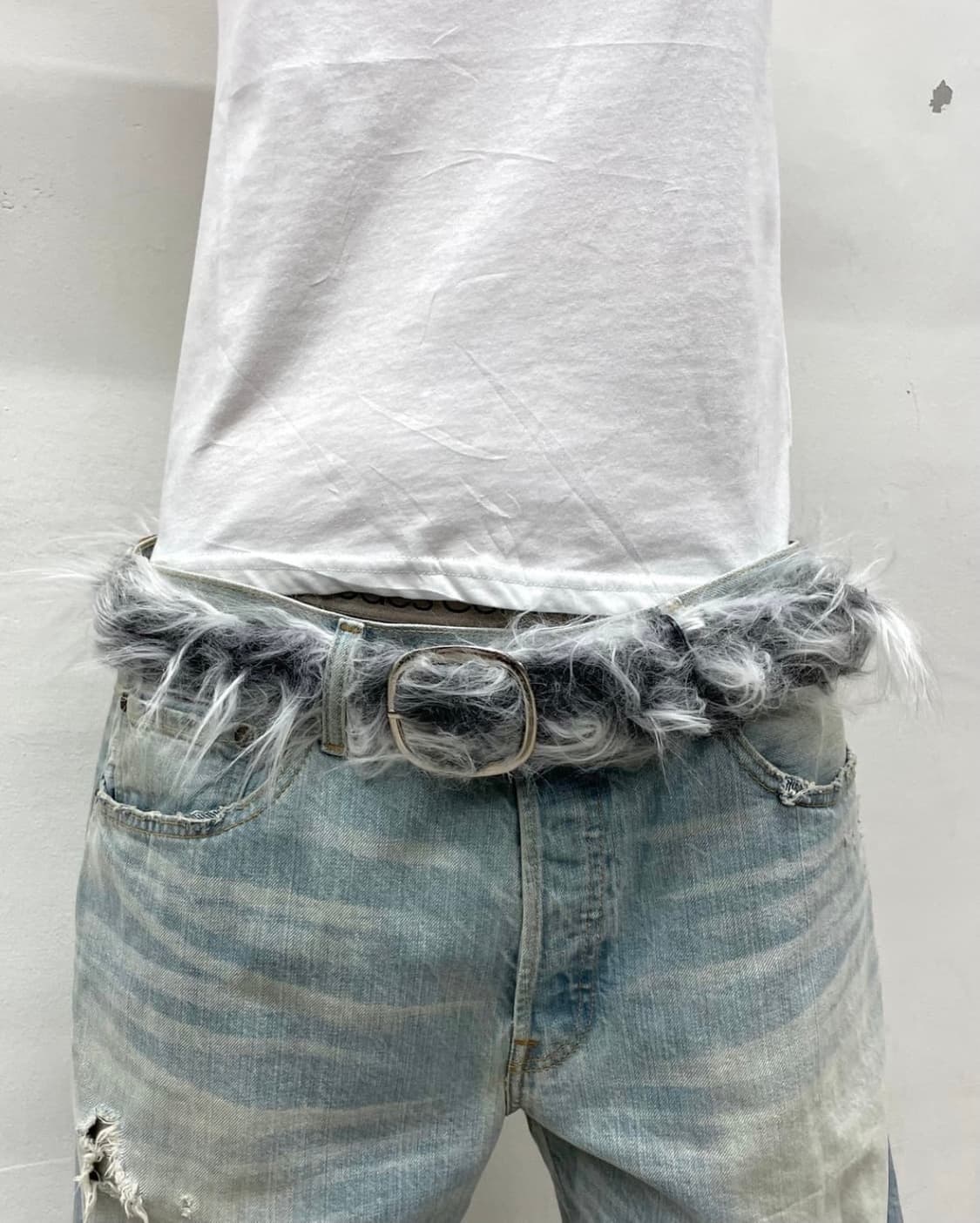 빈티지 퍼 벨트 상품이미지4