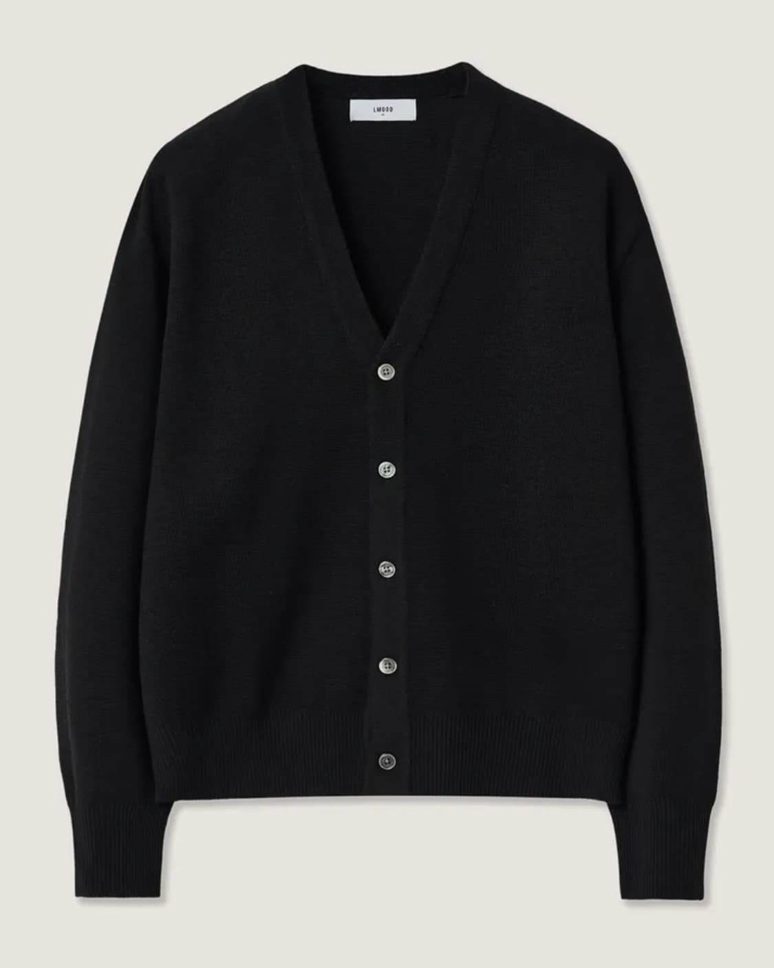 LMOOD 엘무드 오디너리 크롭 가디건 블랙 상품이미지1