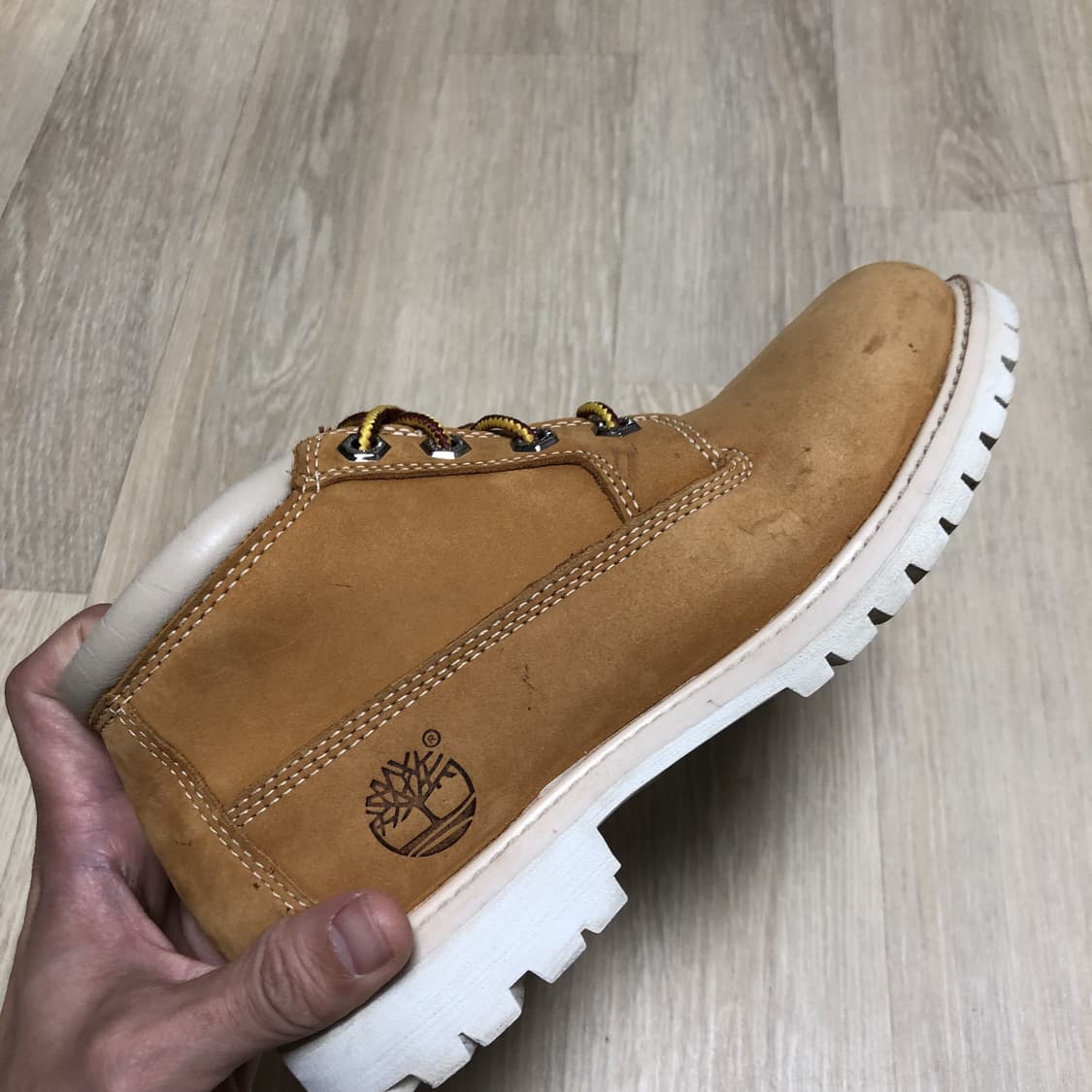 (235) 팀버랜드 Timberland 4홀 넬리 처카 부츠 위트 브라운 상품이미지8