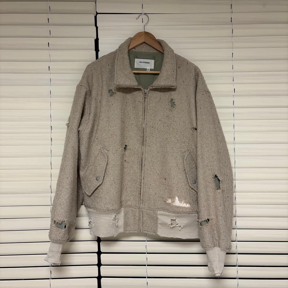 아나크로놈 ANACHRONORM 24fw 데미지 트위드 드리즐러 자켓 2 상품이미지9
