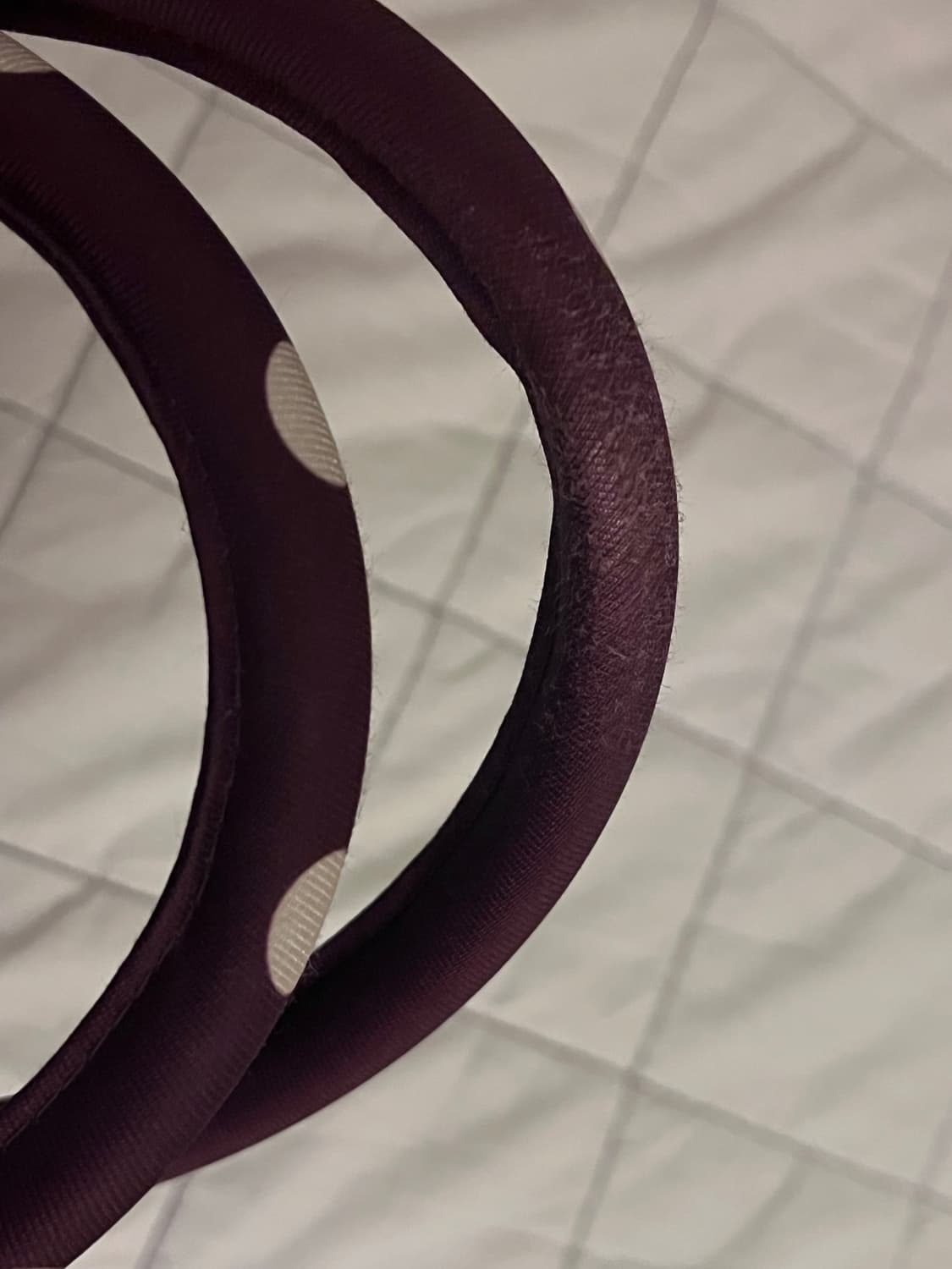 피치바스켓마켓 폴카 도트백 퍼플 상품이미지3