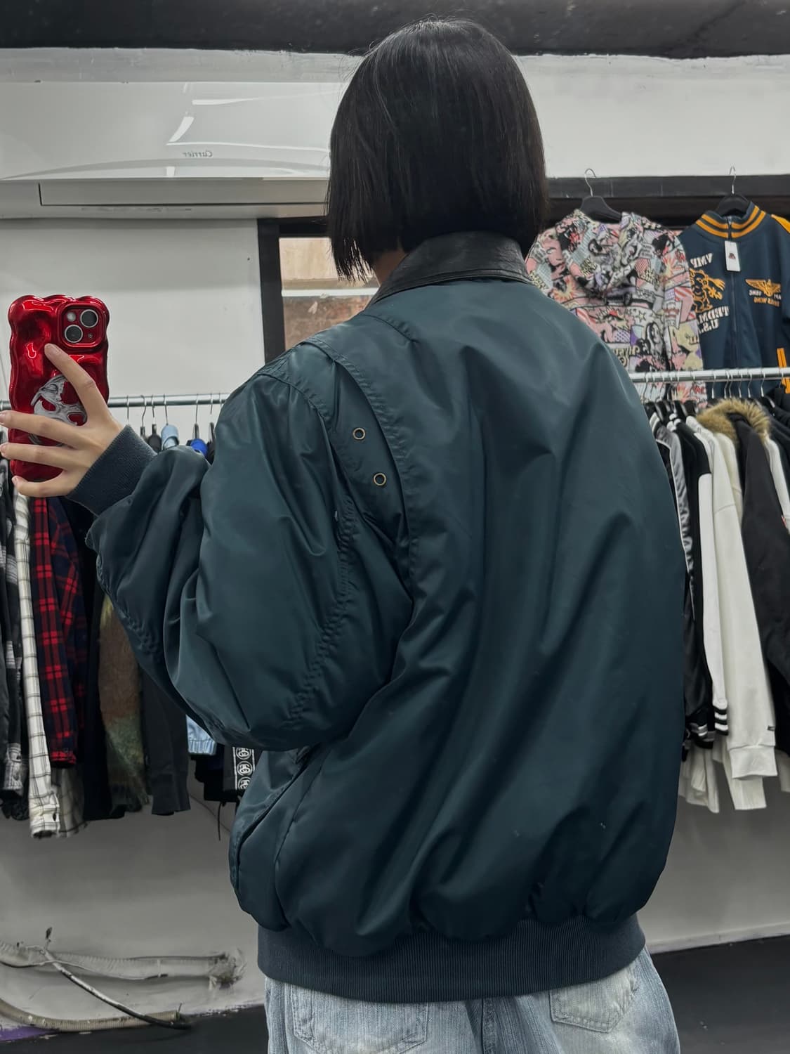 VTG 레더넥 MA-1 상품이미지5