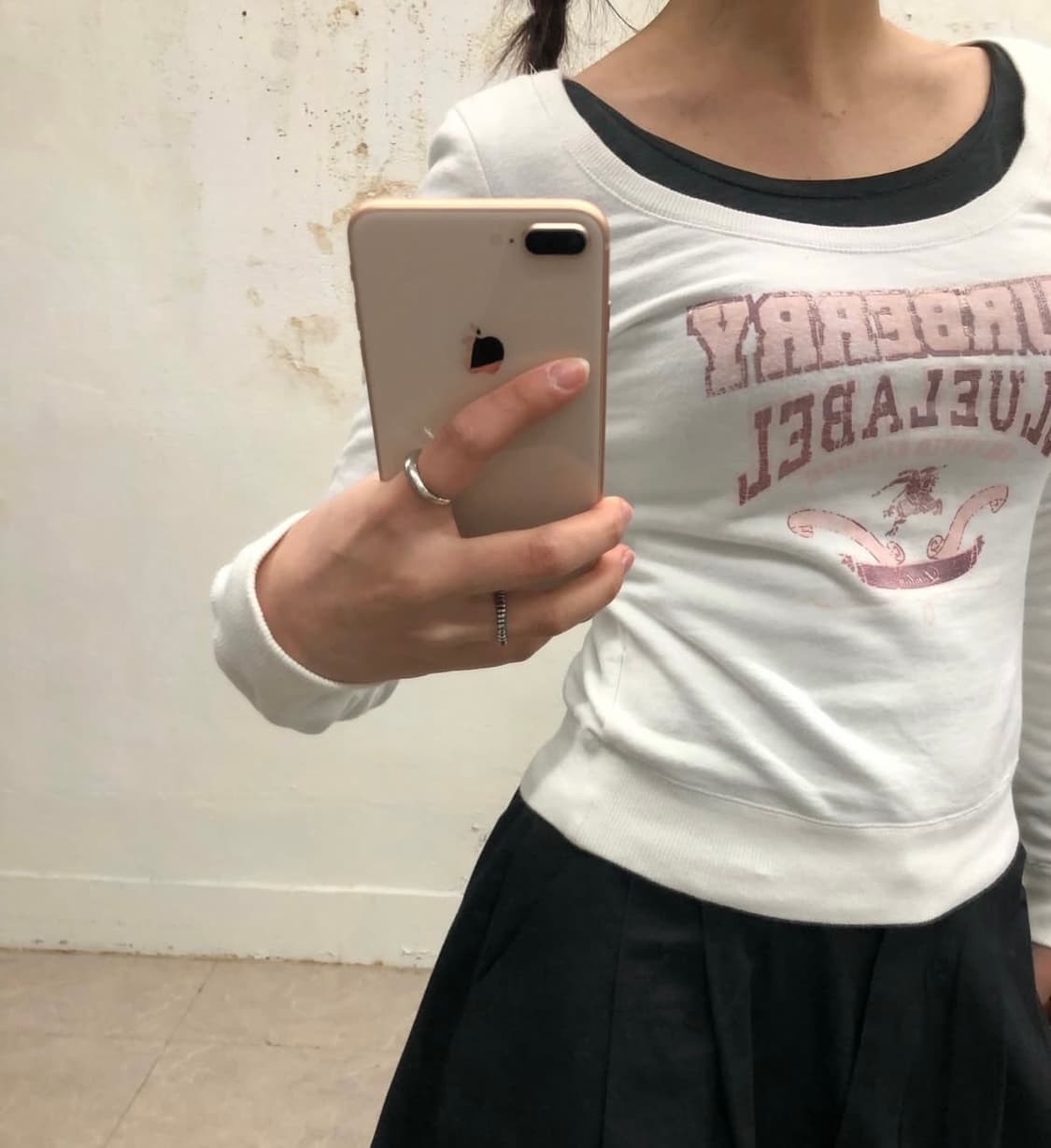 딱붙핏!! 버버리 u넥 탑 상품이미지1