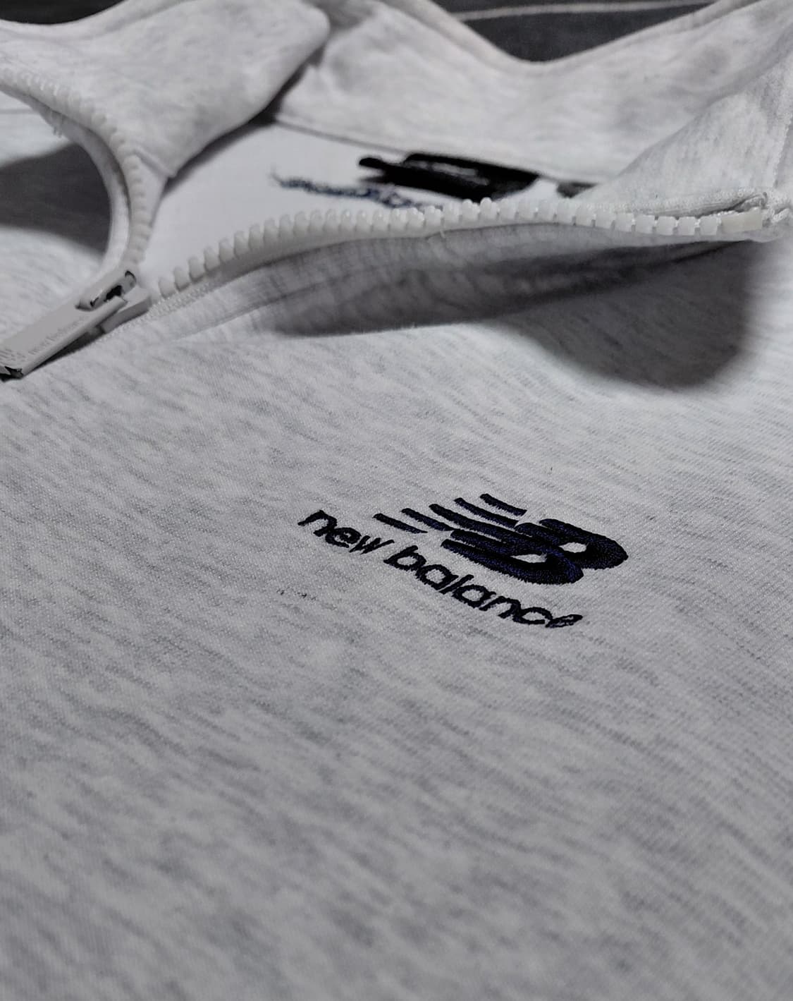 [XL/105] 뉴발란스 하프 집업 맨투맨 (라이트 그레이) 상품이미지4
