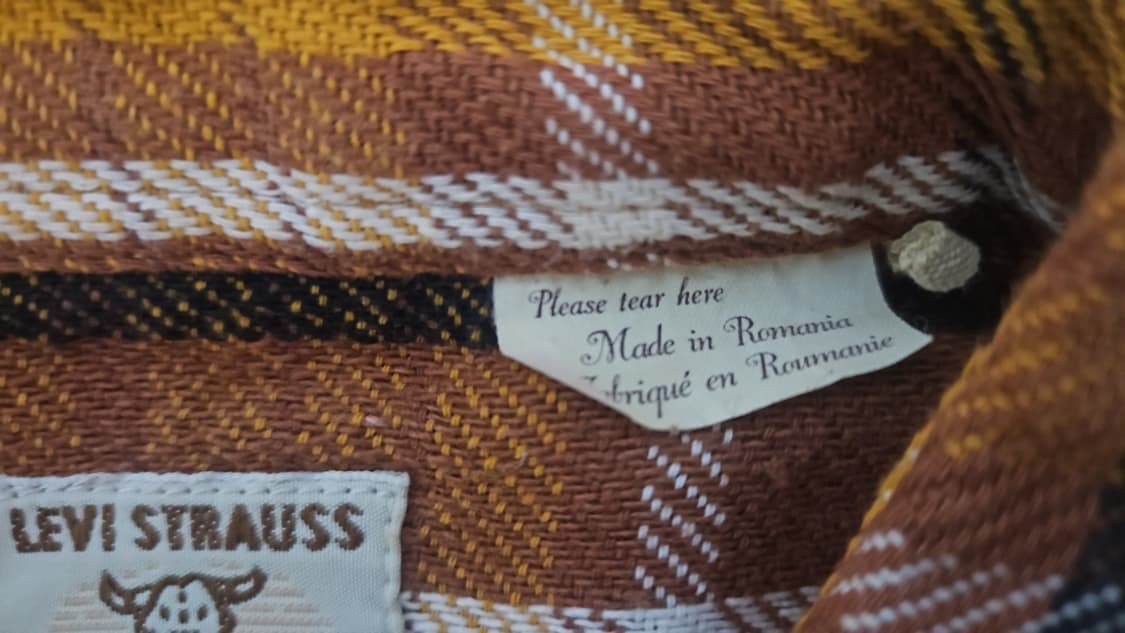 리바이스 LVC 1950'S 숏혼 셔츠 S 상품이미지5