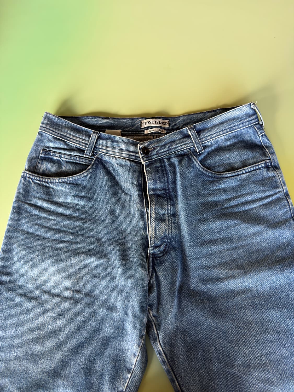 90s 스톤 아일랜드 데님 green edge *rare 상품이미지4