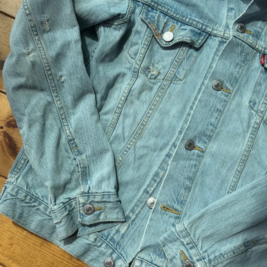 리바이스 70505 보로 3세대 데님자켓 (리페어 빈티지) 상품이미지5
