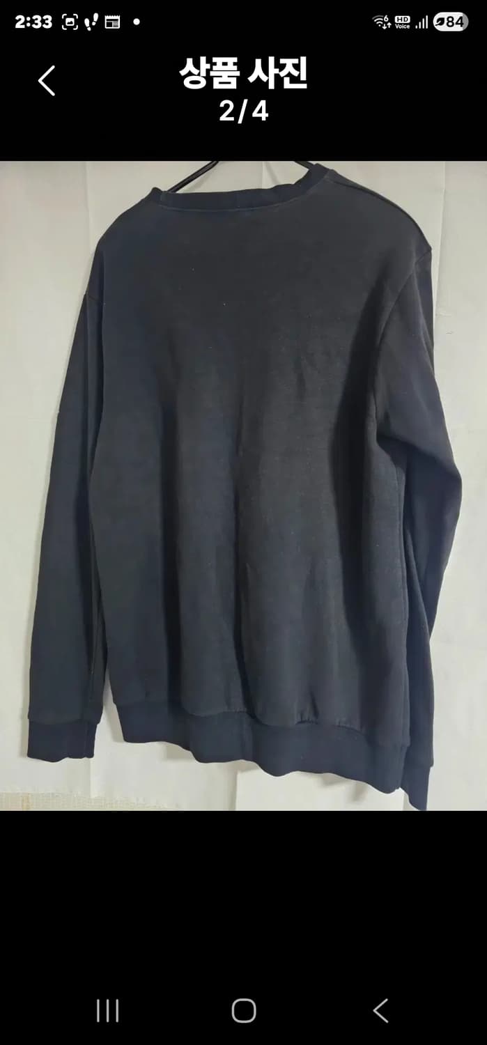 몽클레어 블랙 프린트형 맨투맨 상품이미지2