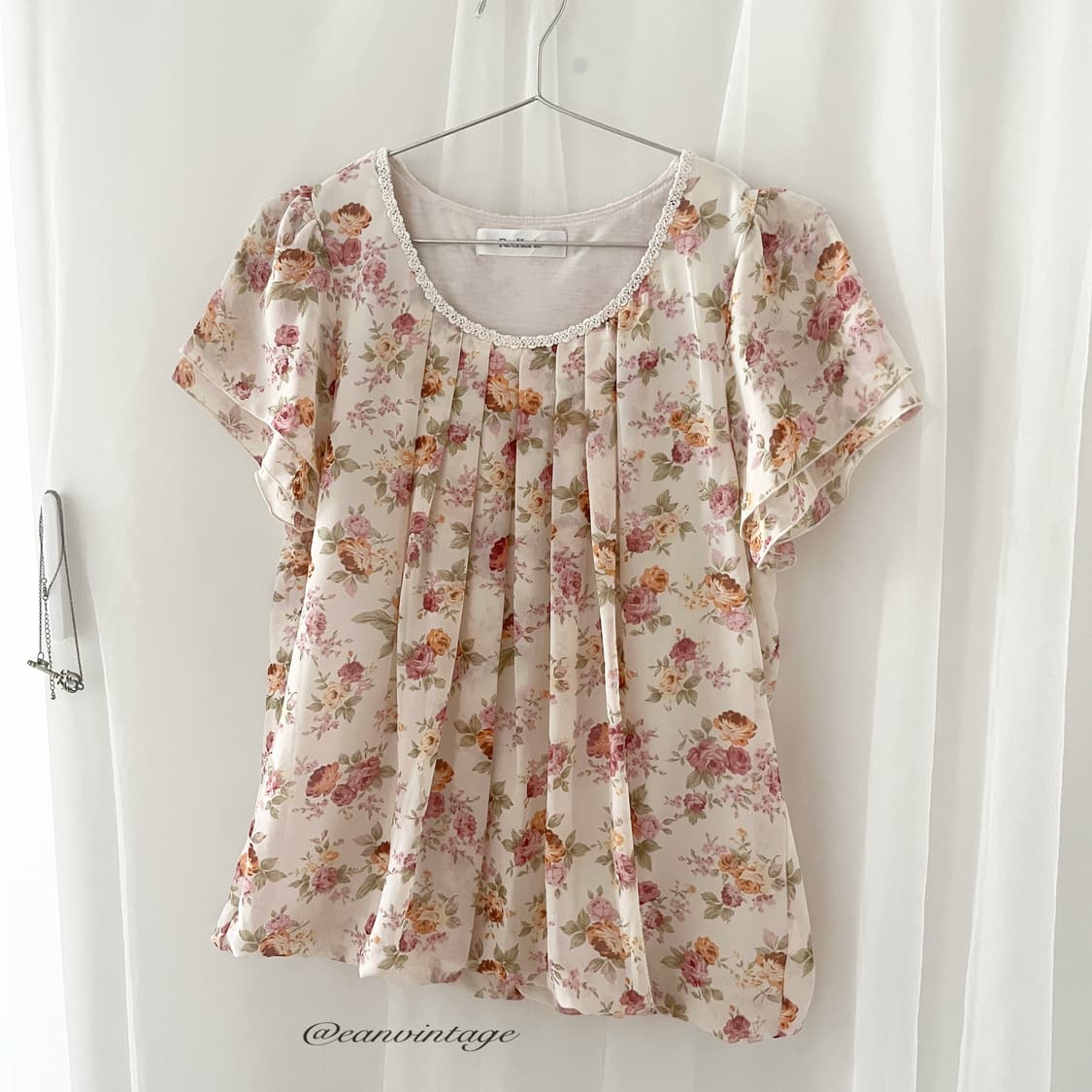 flower pattern lace blouse 상품이미지2