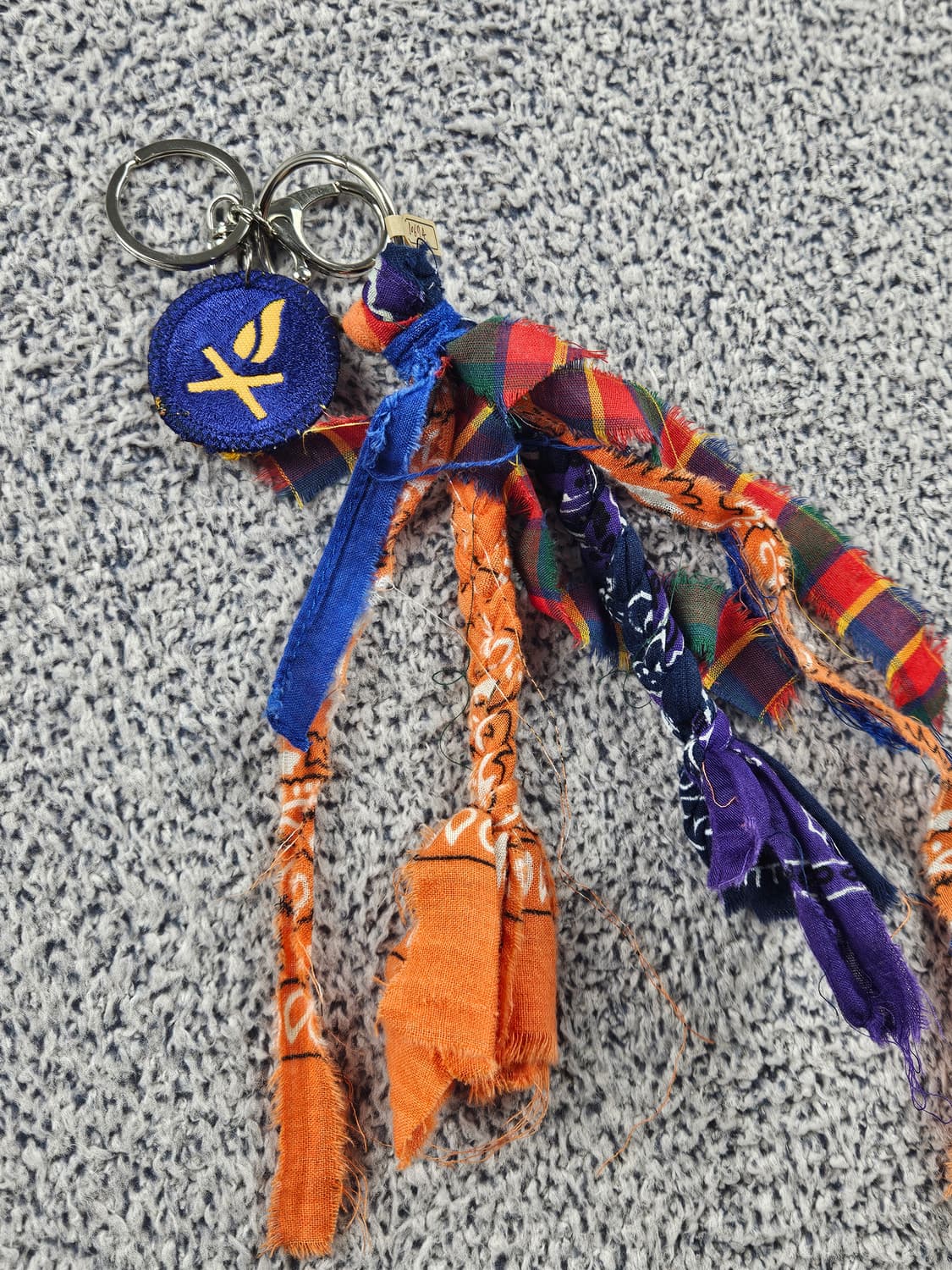 핸드메이드 커스텀 패치 반다나 카라비너 키링 / 10674 상품이미지4