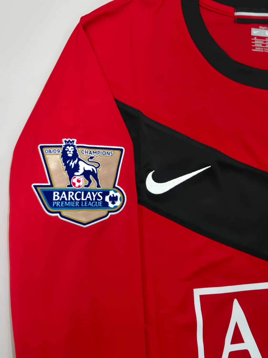 09-10시즌 맨유 홈 박지성 선수 긴팔유니폼 M 레플리카 상품이미지5