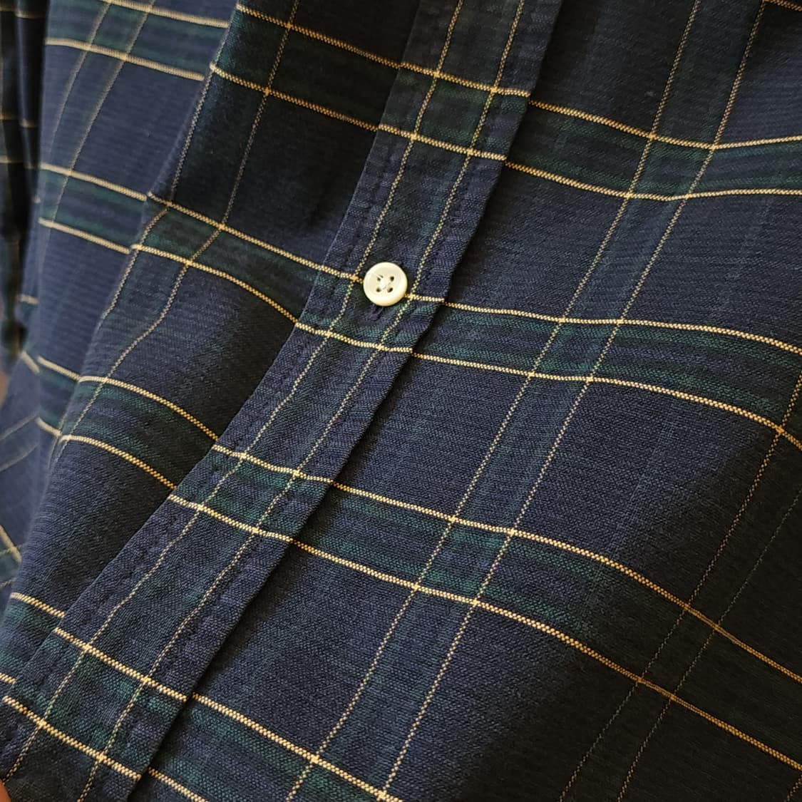 90s 폴로 체크셔츠 폴로 블랙와치 옥스포드 체크셔츠 XS 상품이미지8