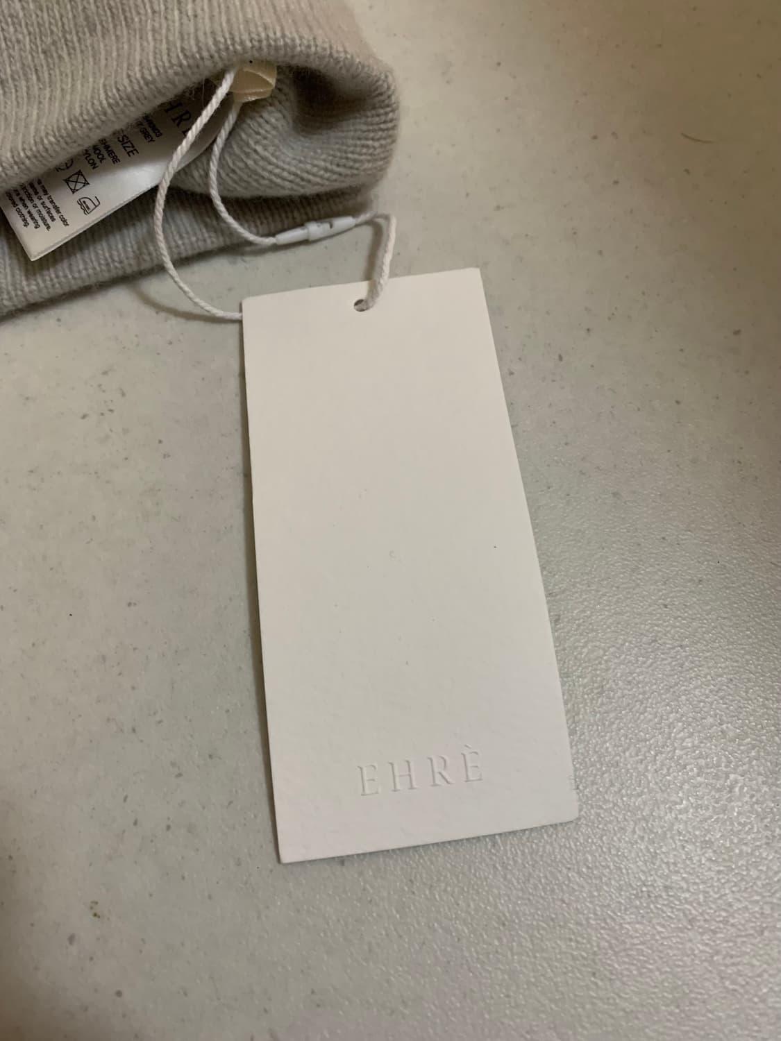 에레 ehre 캐시미어 비니 - light grey 상품이미지6