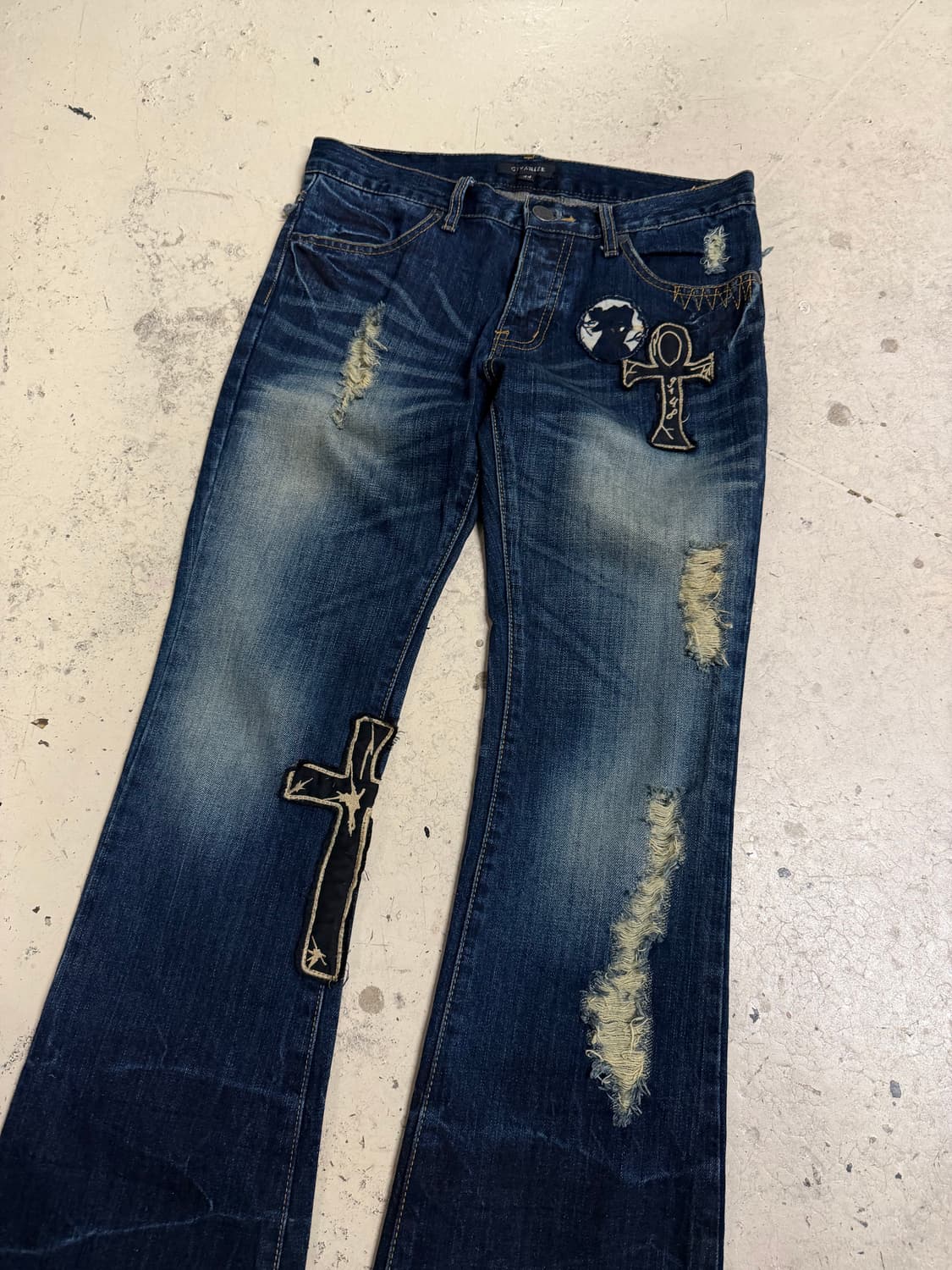 Civarize patch detail boots-cut pants 상품이미지2