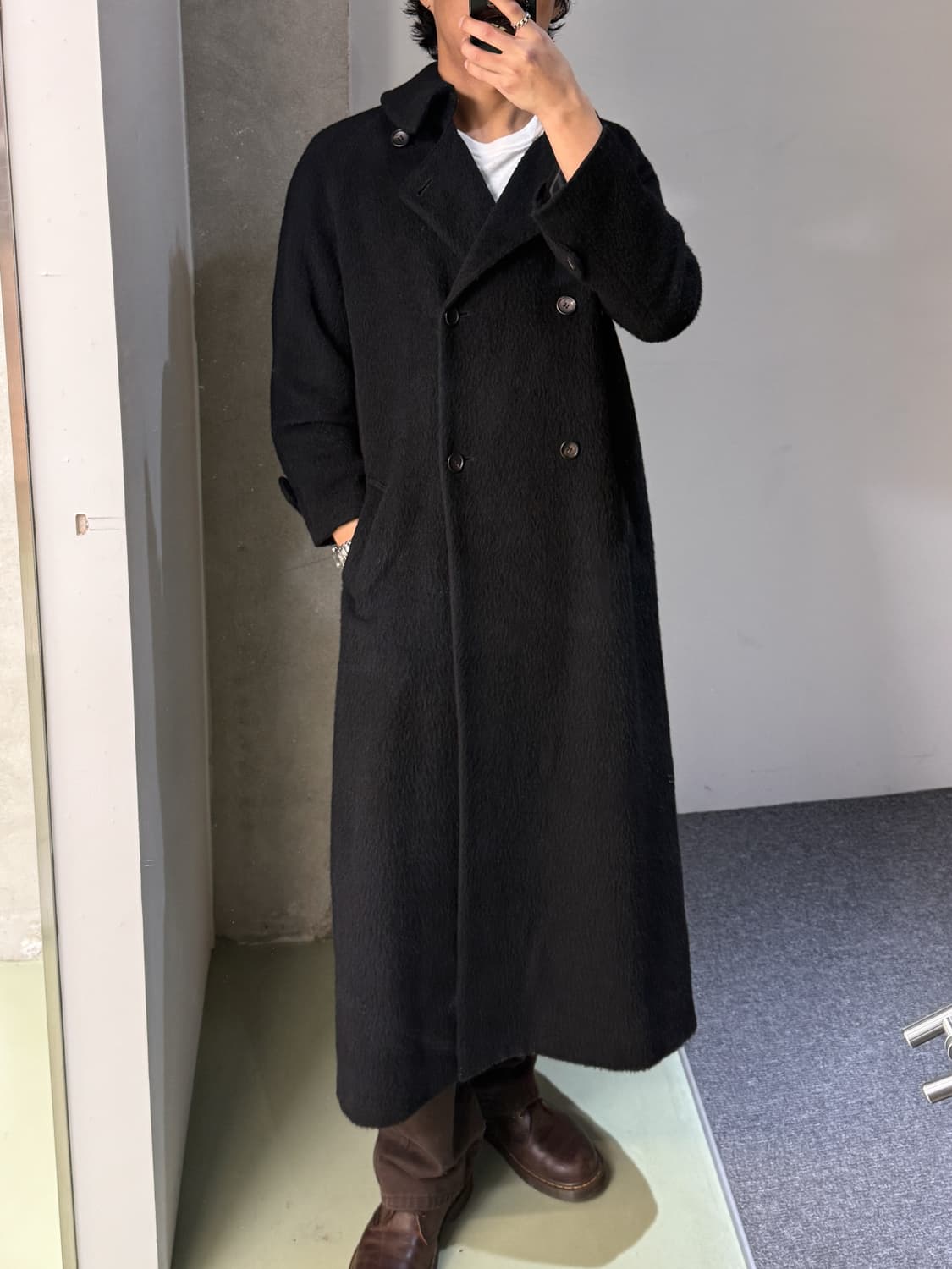 Unl 90s 더블 브레스티드 울 코트 상품이미지2