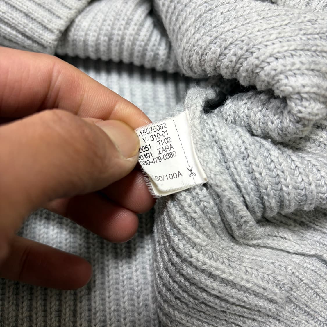 ZARA 자라 그레이 니트 상품이미지3