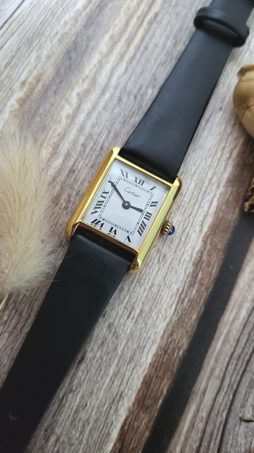 [연말세일] 감정서 포함 정품 까르띠에 프리 머스트 탱크 여성용 수동시계 상품이미지7