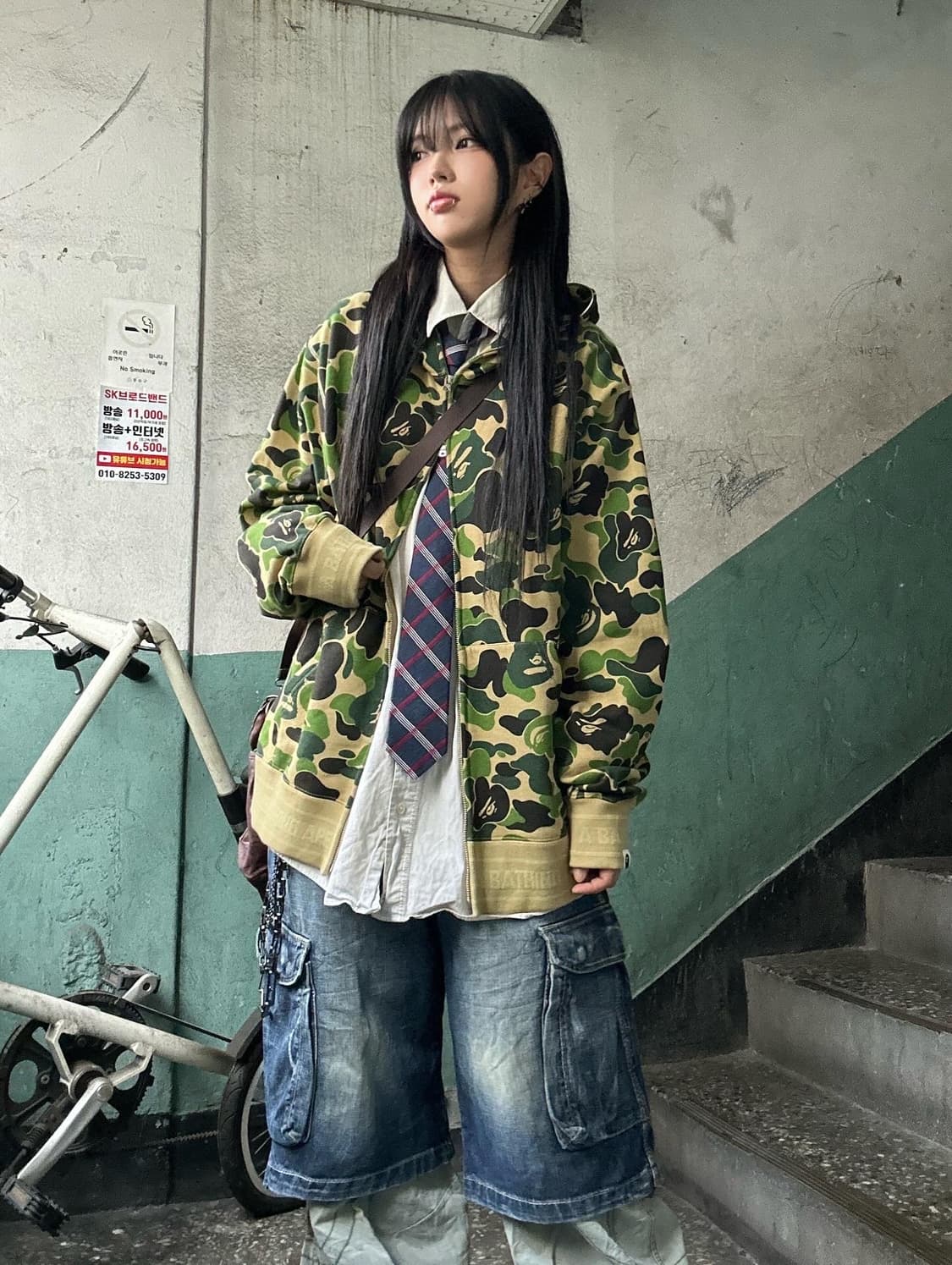 Bape Camouflage hooded zip-up 상품이미지6
