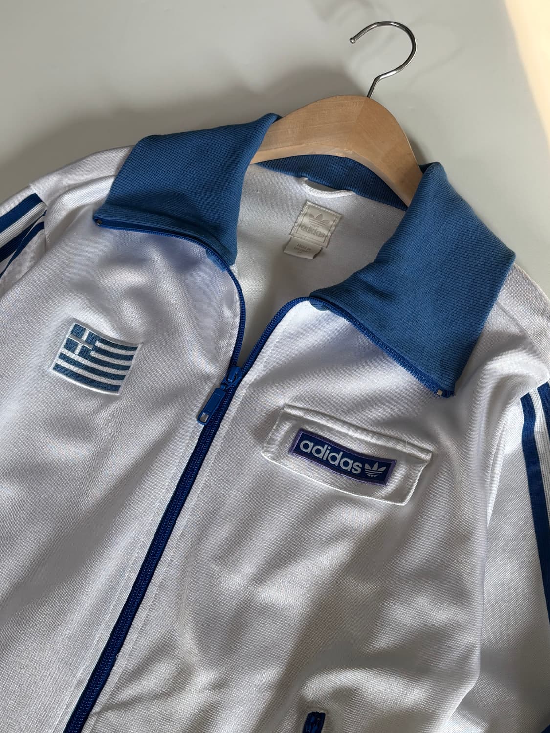 Adidas 아디다스 화이트-블루 그리스 트랙탑 상품이미지2