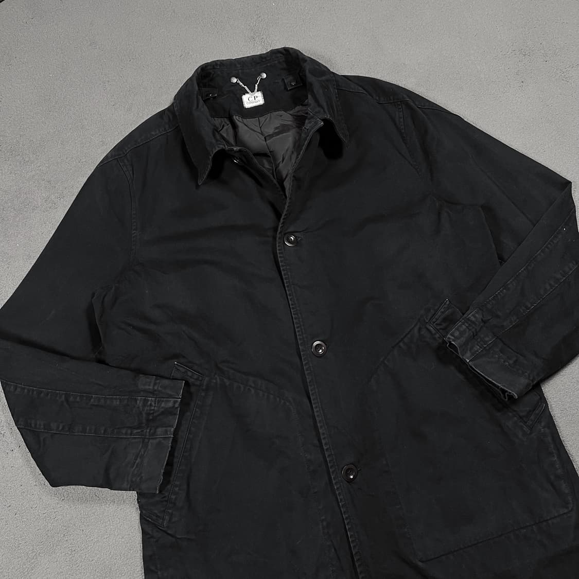 CP컴퍼니 코튼 롱 싱글버튼 코트 자켓 상품이미지1