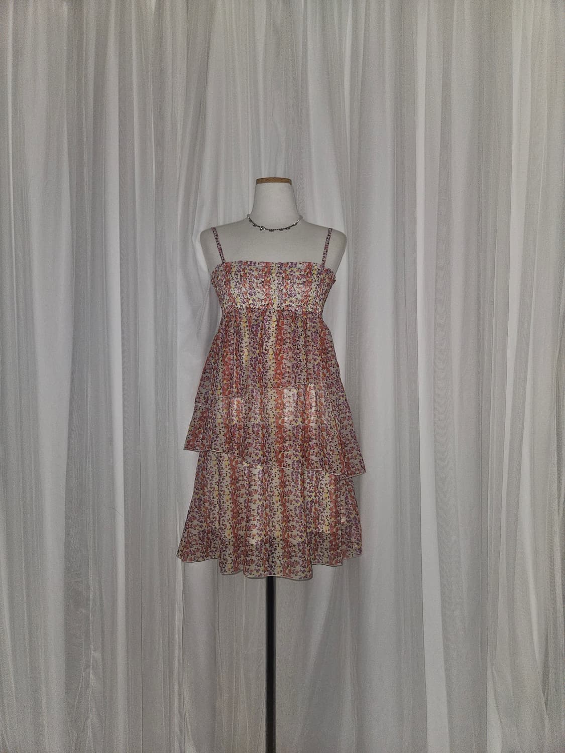 pour la frime 플라워가든 쉬폰 캉캉 원피스 상품이미지1