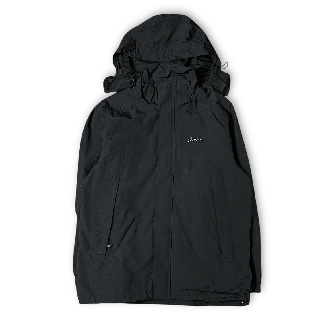 아식스 블랙 나일론 바람막이 자켓 95 상품이미지1