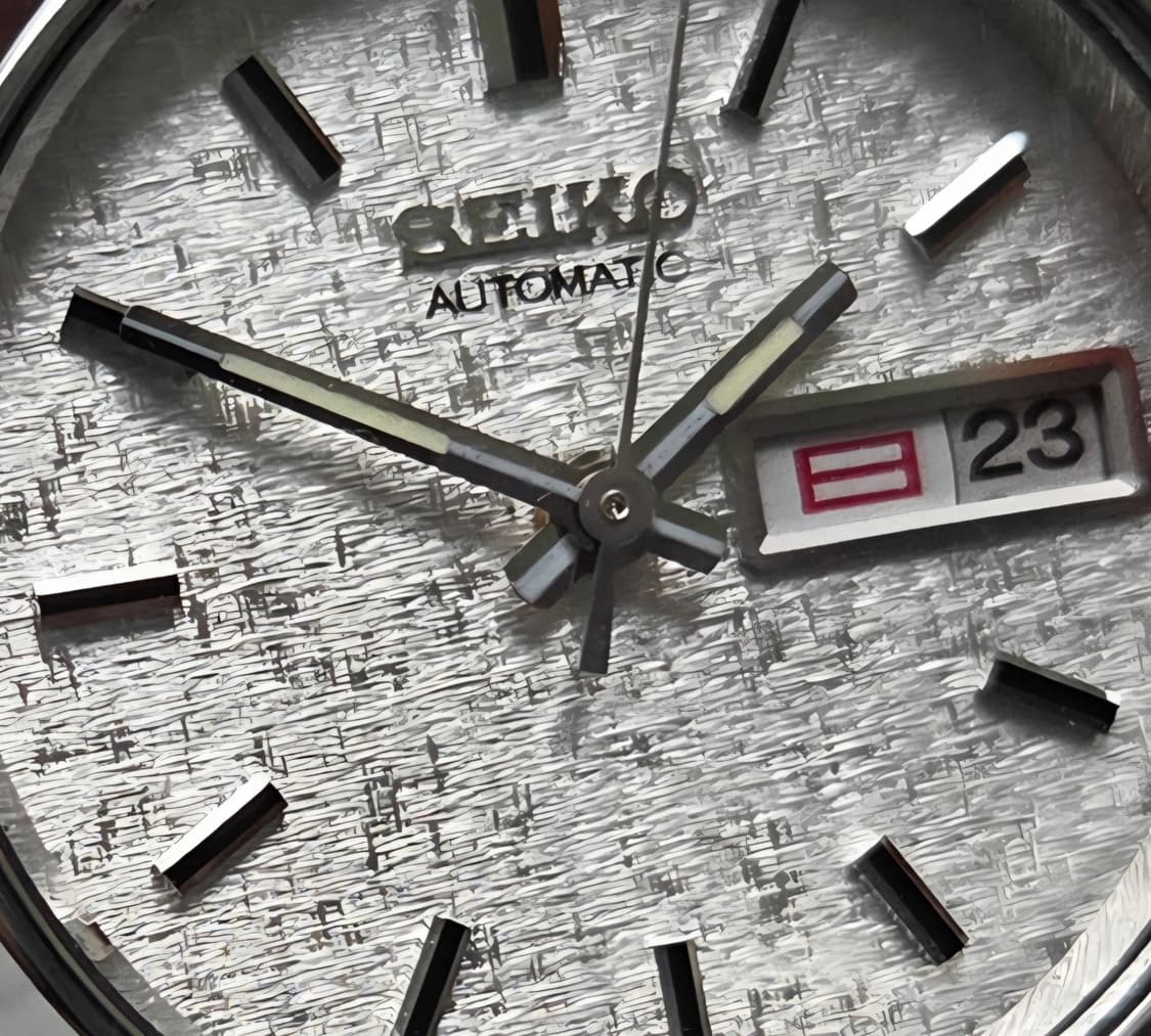 레어] 빈티지 세이코 눈송이 실버다이얼 한자 데이데이트 오토매틱 여성용  상품이미지2