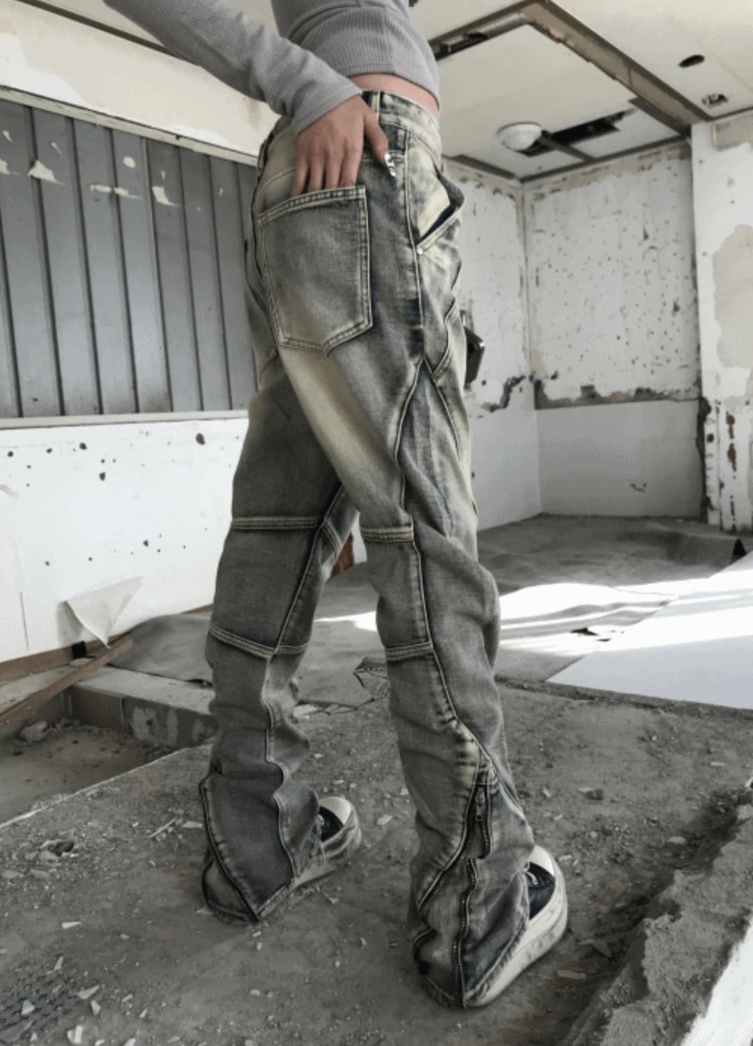Kyoii GRIND ZIP CARGO PT(BLUE) 상품이미지1
