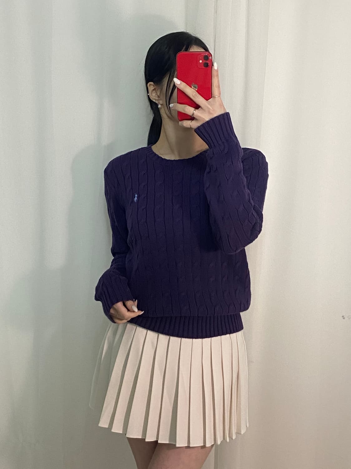 폴로 포니 꽈배기 니트 상품이미지1