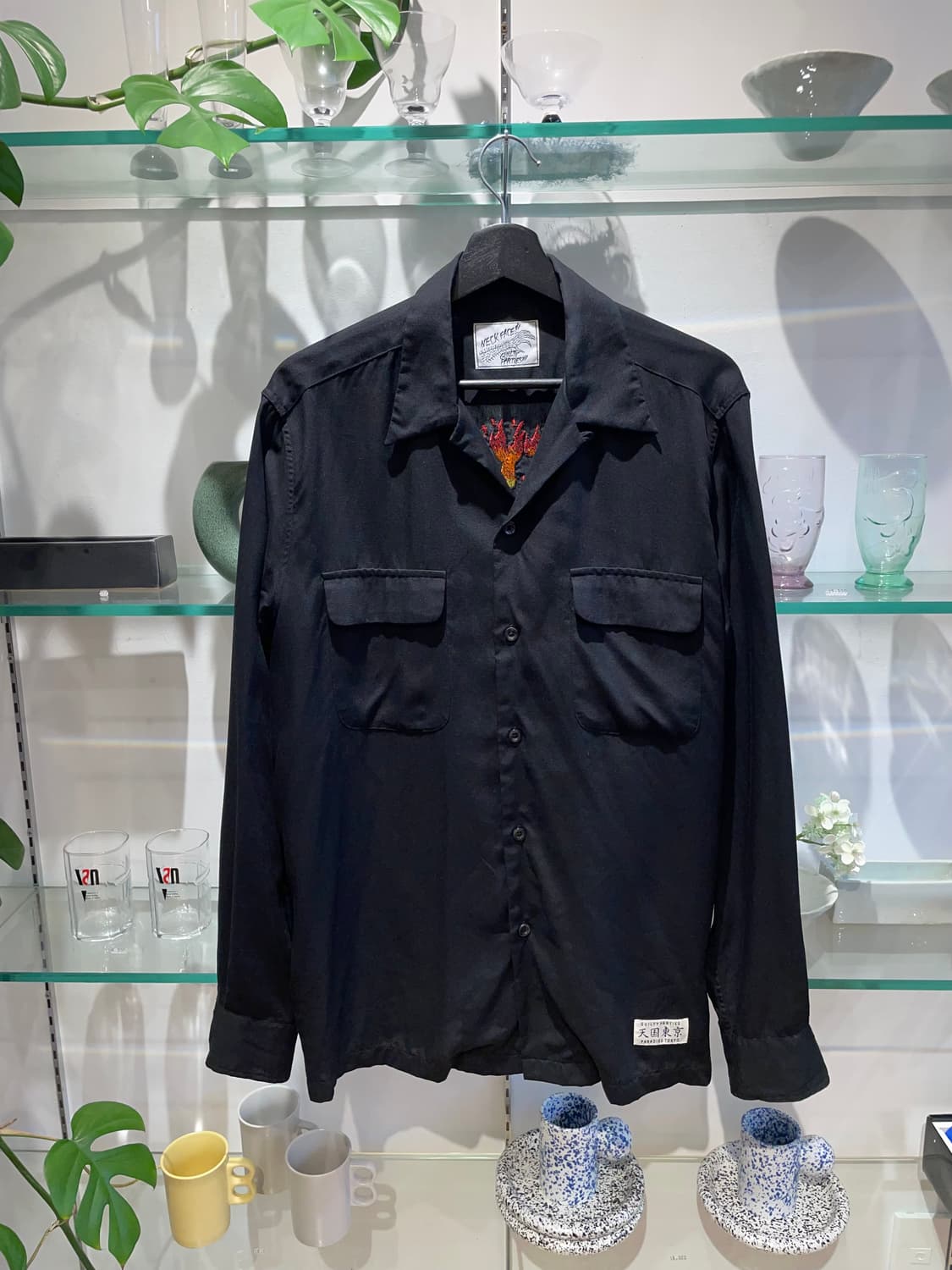 와코마리아 X 넥 페이스 camp collar shirt 상품이미지1