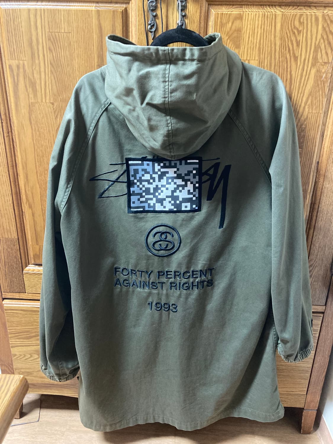 스투시 x FPAR 야상 hooded jacket L 카키  상품이미지2