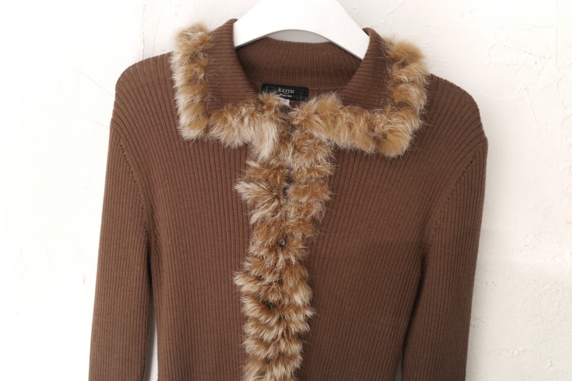keith) fur knit cardigun 상품이미지3