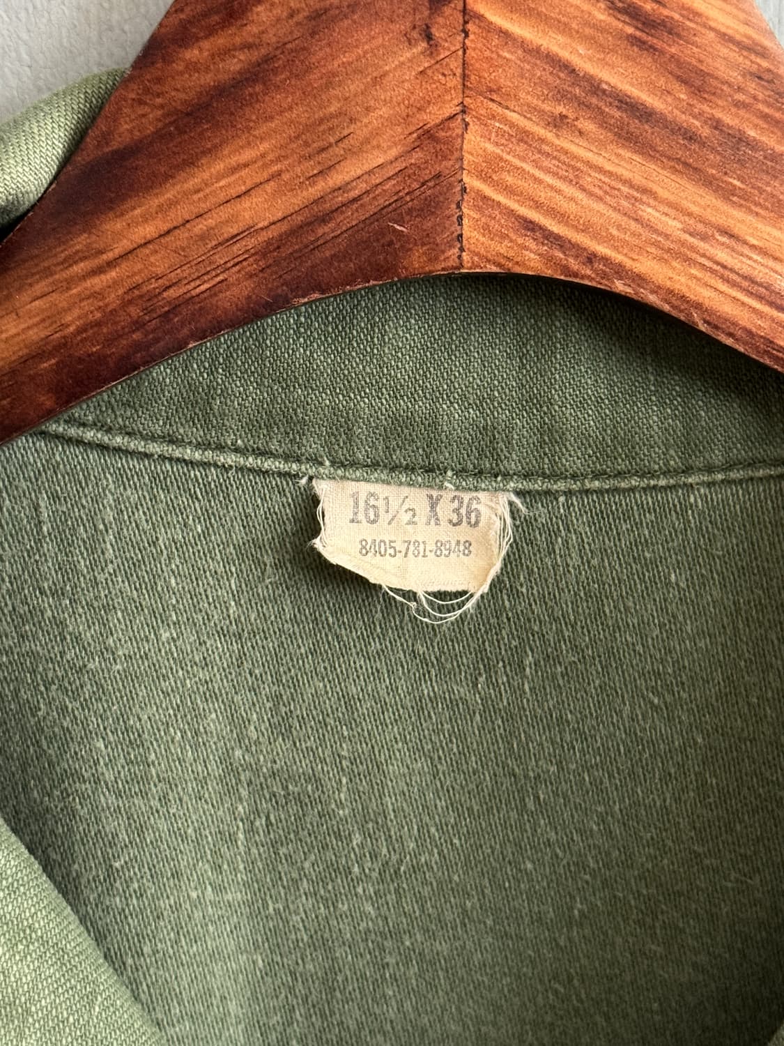 [M]70's U.S NAVY OG-507 밀리터리 셔츠 상품이미지3