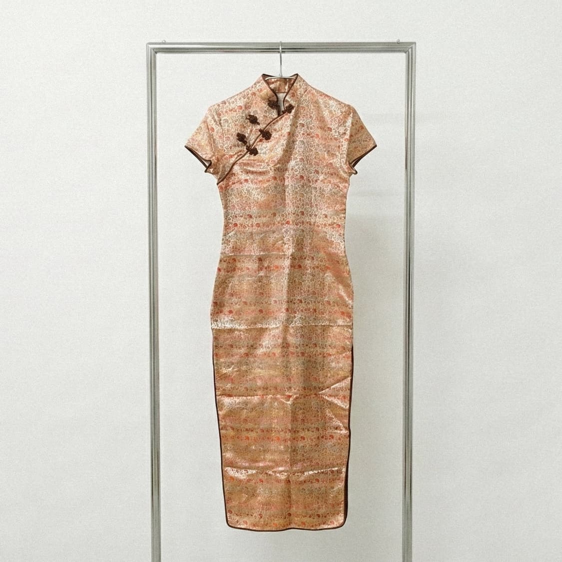 [Vintage] Salmon Oriental Qipao 상품이미지1