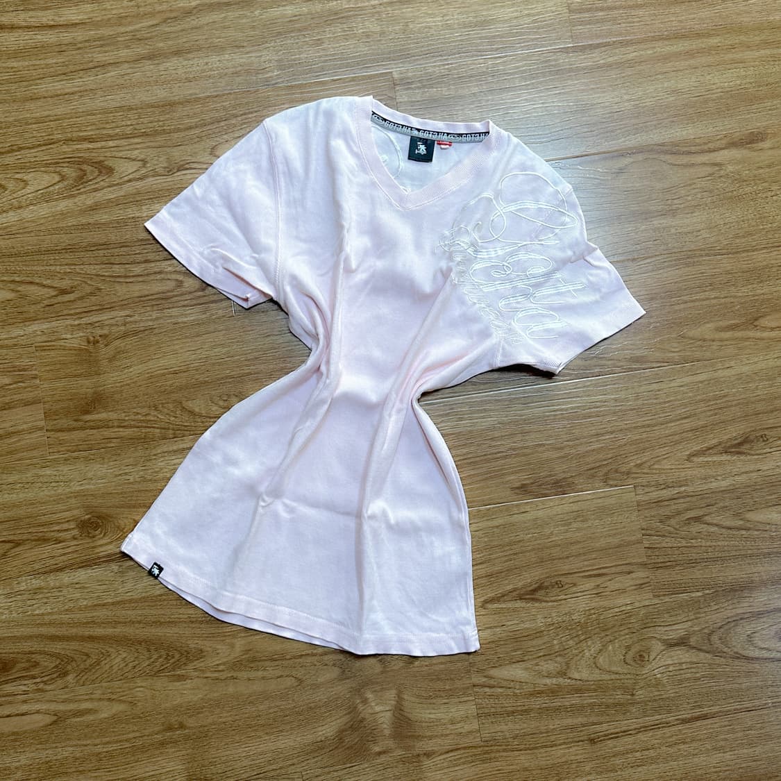 빈티지 딸기우유 핑크 레터링 반팔 티셔츠 히메갸루 로걀 라떼 긱시크 고딕 상품이미지1
