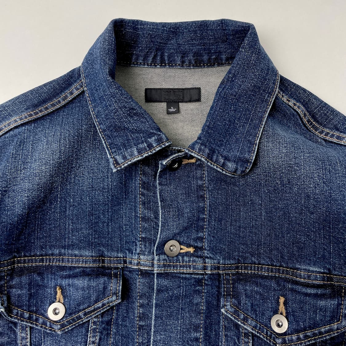 [중고] 유니클로 데님 자켓 청자켓 L 상품이미지3