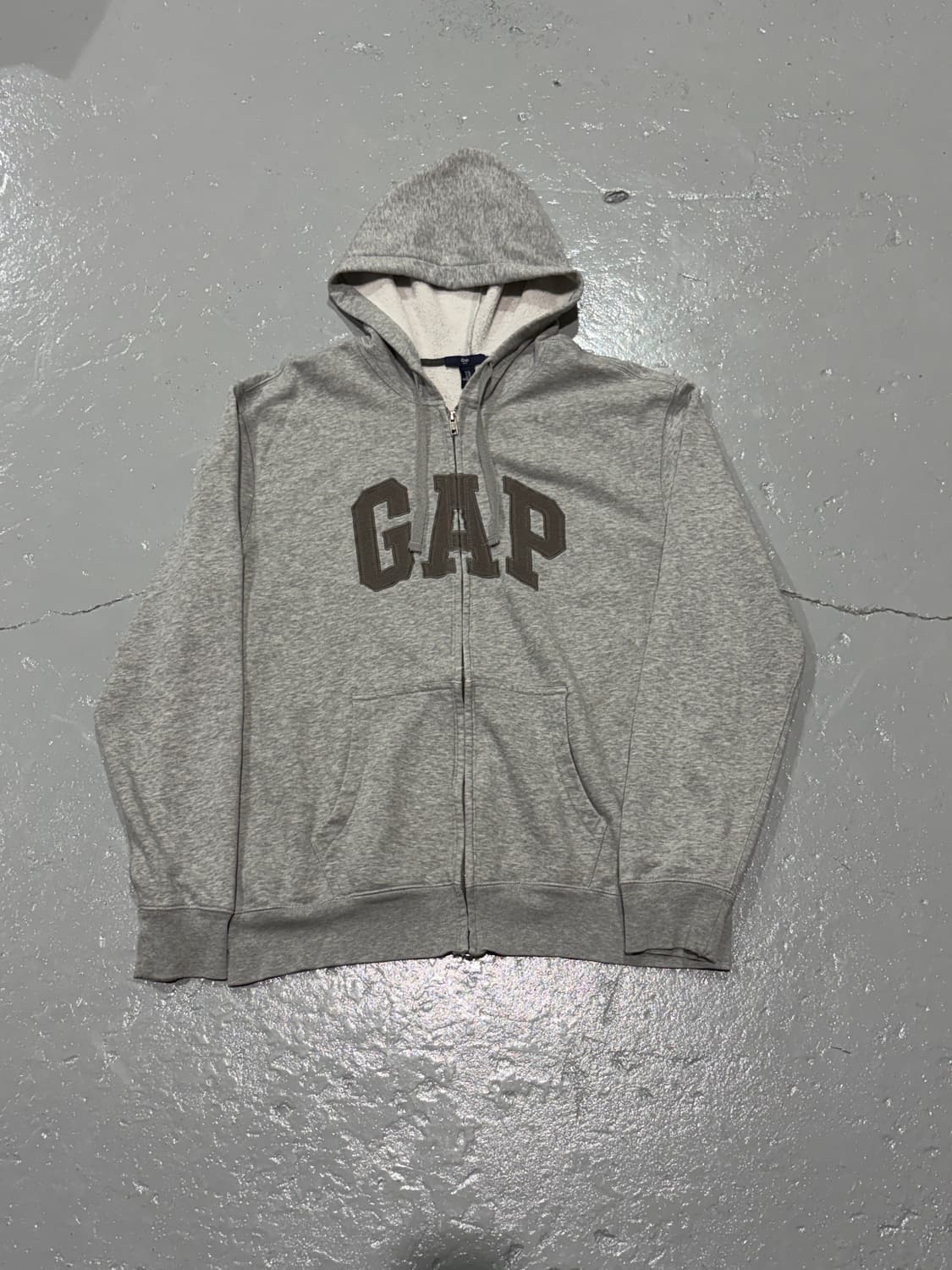 갭(Gap) 그레이 후드 집업 상품이미지1