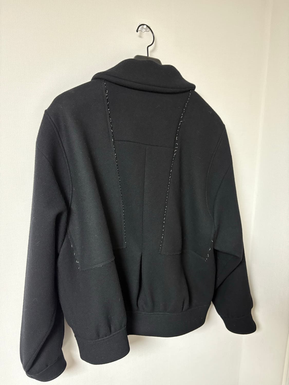 rbu 멜튼 울 블루종 블랙 1 상품이미지4