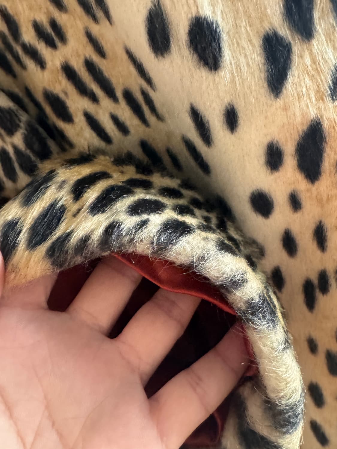 일본빈티지 호피 퍼 롱코트 오네갸루 긱시크  상품이미지3