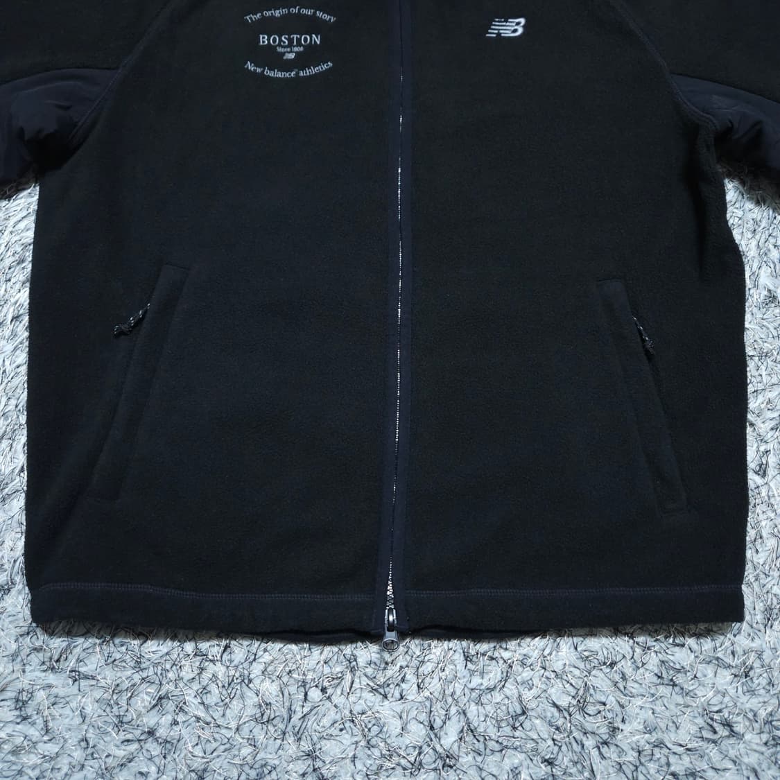 뉴발란스) XS 여자 오버핏 보스턴 플리스집업 / 왕눈이샵 상품이미지4