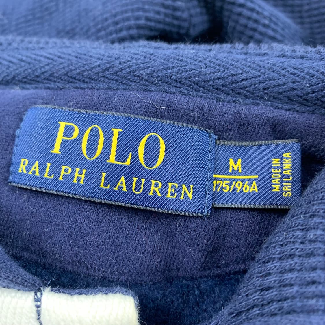 폴로 랄프로렌 포니로고 네이비/버건디 스트립 럭비 후드티 상품이미지7