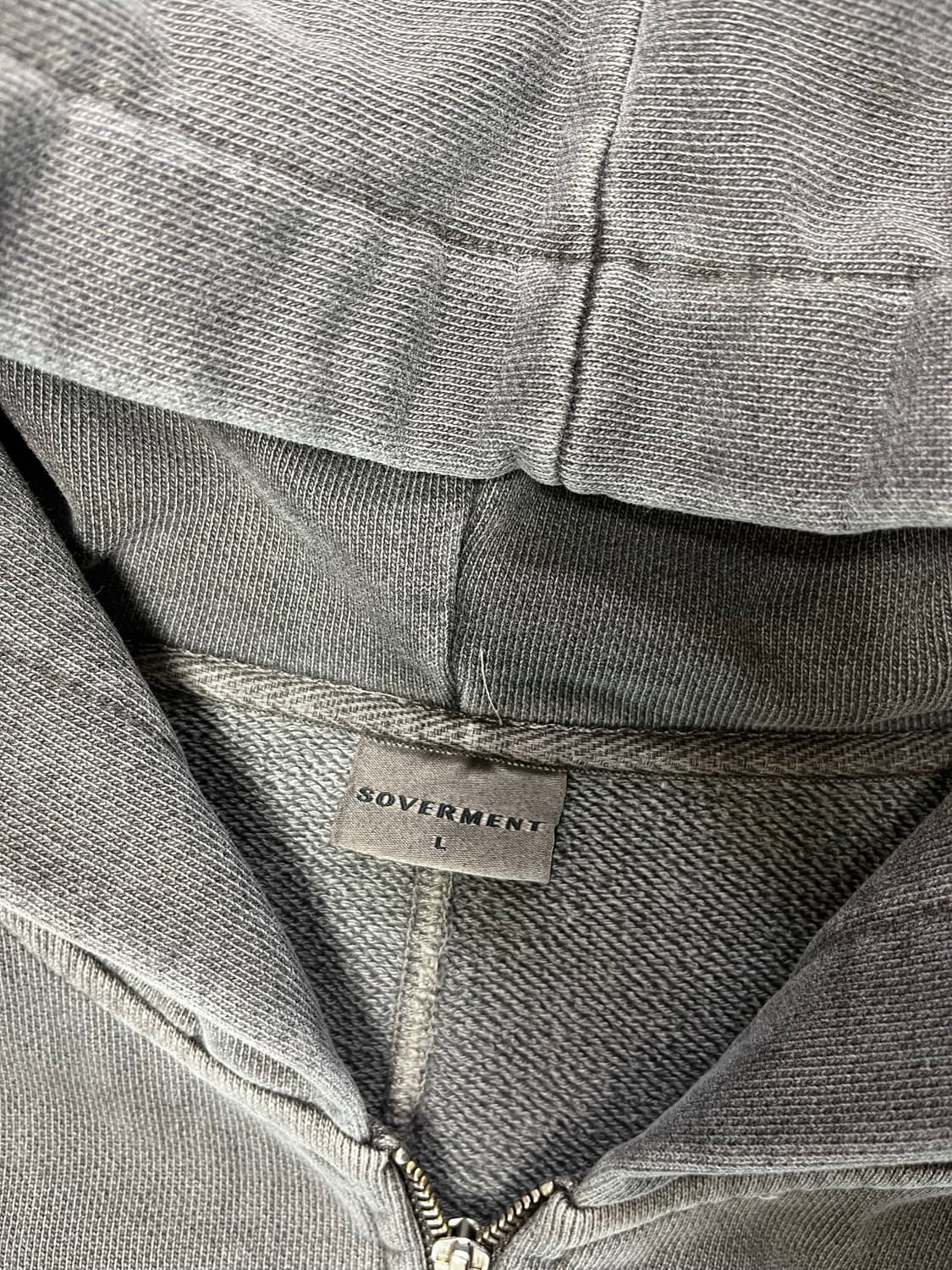 소버먼트 피그먼트 후드집업 L 오크브라운 상품이미지3