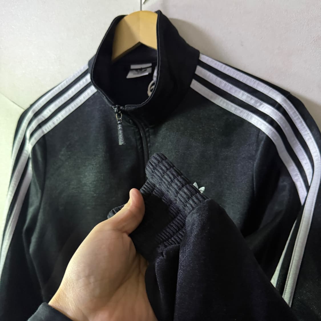 아디다스 슈퍼스타 삼선 크롭 트랙탑 M (여성 55 정도) 상품이미지6