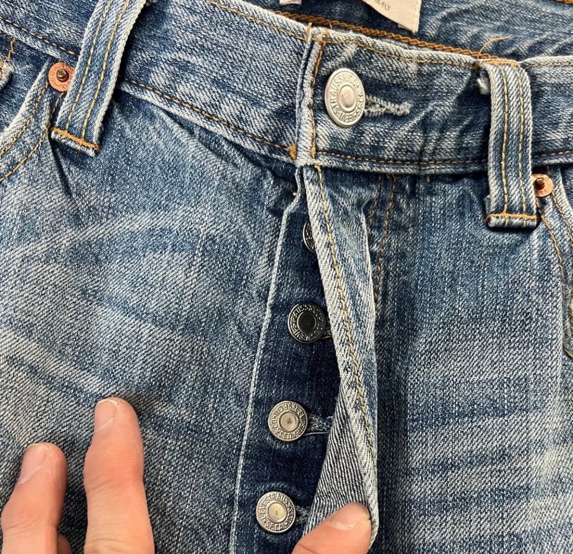 리바이스 501버튼 플라이 연청 데님 팬츠 상품이미지3