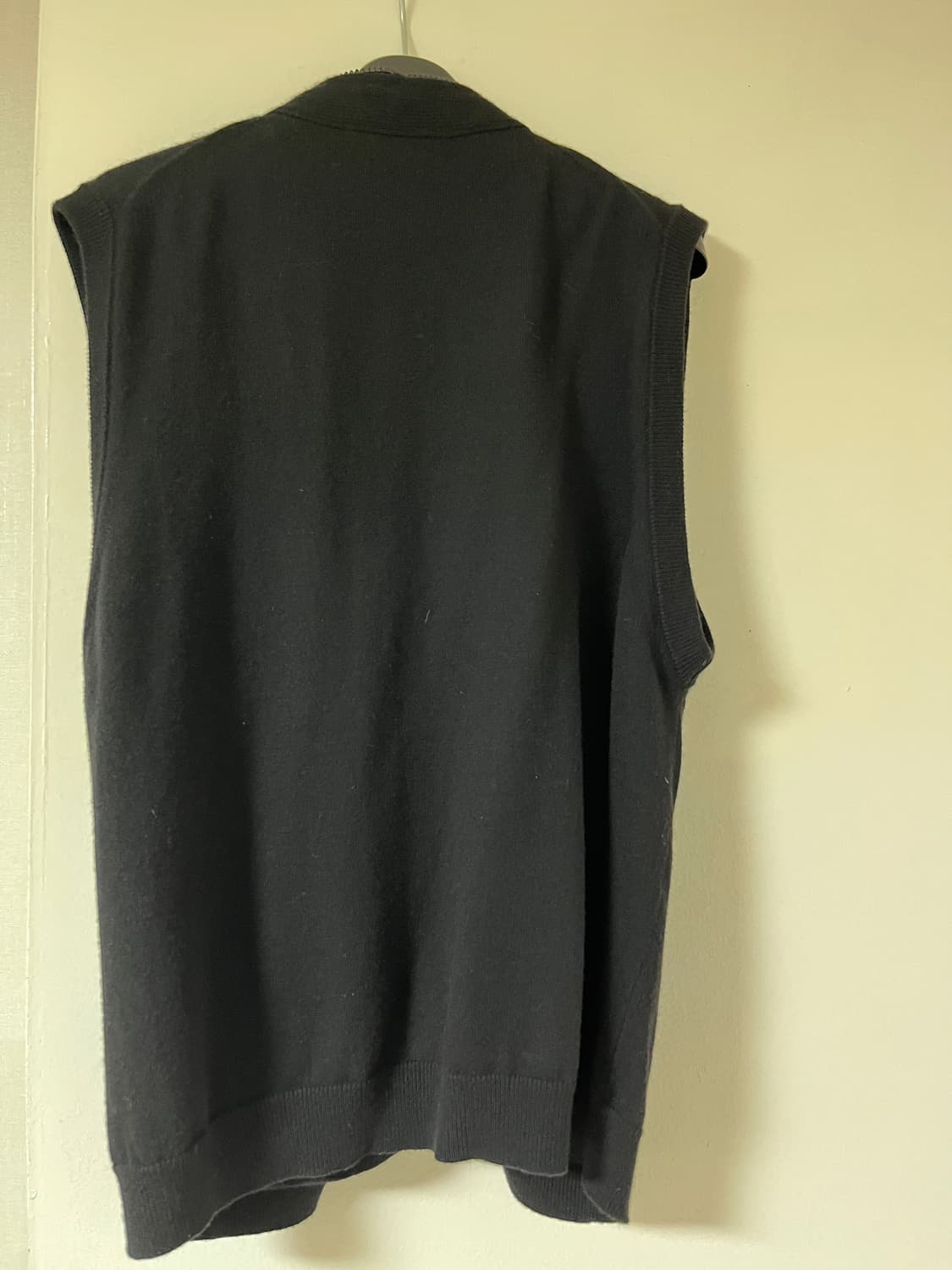 Full Zip knit Vest_Black_3size 상품이미지3